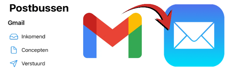 Gmail koppelen aan Mail app